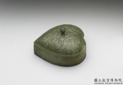 图片[2]-Jade leaf-shaped box, Mughal Empire-China Archive